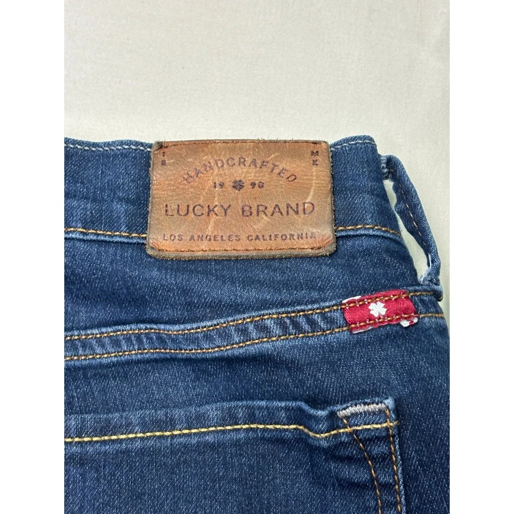 Lucky Brand Sweet Straight Dark Wash Ankle Jeans 4/27 W30 L29 Straight Leg Denim